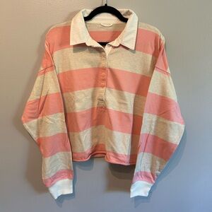 Aerie long-sleeve polo top
